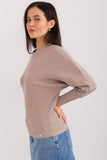 Airy Cotton Batwing Blouse with Ribbed Detail for Everyday Wear