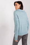 Elegant Long Sleeve Women's Sweater with Variegated Texture
