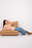 Elegant Long Sleeve Women's Sweater with Variegated Texture