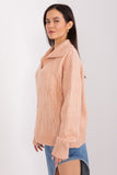 Elegant Long Sleeve Women's Sweater with Variegated Texture