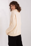 Elegant Long Sleeve Women's Sweater with Variegated Texture