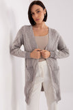 Cozy Long Sleeve Bedspread Cardigan with Pockets