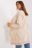 Casual Long Sleeve Bedspread Cardigan with Pockets