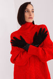 Elegant Touchscreen Women's Gloves with Embroidered Flower