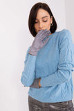 Elegant Touchscreen Gloves with Embroidered Flower Design