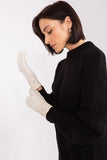 Elegant Touchscreen Gloves with Embroidered Flower Design