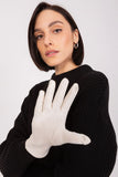 Elegant Touchscreen Gloves with Embroidered Flower Design