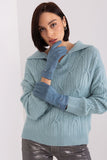 Elegant Touchscreen Gloves with Embroidered Floral Design