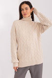 Plaid Weave Turtleneck Sweater for Everyday Style
