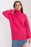 Plaid Weave Turtleneck Sweater for Everyday Style