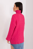 Plaid Weave Turtleneck Sweater for Everyday Style