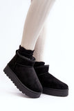 Chic Insulated Eco-Suede Snow Boots for Winter Style
