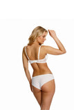 Ecru Lace Bra with Cotton Lining and Adjustable Straps