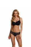 Lace-Trimmed High-Waisted Panties in Soft Fabric