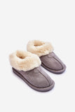Cozy Eco Suede Slip-On Slippers with Fur Lining