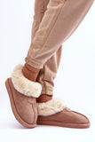 Cozy Eco Suede Slip-On Slippers with Fur Lining