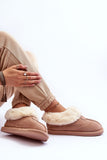 Cozy Eco Suede Slip-On Slippers with Fur Lining