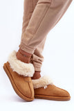 Cozy Eco Suede Slip-On Slippers with Fur Lining