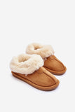 Cozy Eco Suede Slip-On Slippers with Fur Lining