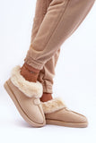 Cozy Eco Suede Slip-On Slippers with Fur Lining