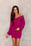 Fitted Spanish Dress with Elastic Shoulder Neckline
