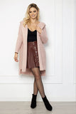 Casual Hooded Cardigan with Asymmetrical Hem
