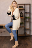Chic Striped Long Sleeve Cardigan with Loose Fit