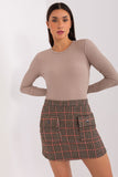 Versatile Checkered Mini Skirt with Pockets for Everyday Wear
