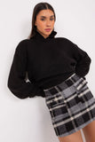Versatile Checkered Mini Skirt with Pockets and Zipper