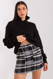 Versatile Checkered Mini Skirt with Pockets and Zipper