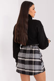 Versatile Checkered Mini Skirt with Pockets and Zipper