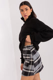 Versatile Checkered Mini Skirt with Pockets and Zipper