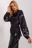 Elegant Envelope Front Blouse with Heart Neckline