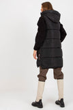 Down Quilted Hooded Vest with Zipper and Pockets