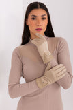Elegant Touchscreen Women's Gloves with Embroidered Flower
