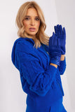 Elegant Touchscreen Gloves with Embroidered Flower Design