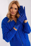 Elegant Touchscreen Gloves with Embroidered Flower Design