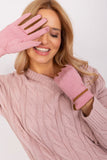 Elegant Women's Gloves with Contrasting Inserts & Touch Feature