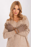 Elegant Touchscreen Women's Gloves with Braided Straps