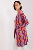 Geometric Pattern Long Sleeve Cardigan for Everyday Wear