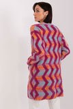 Geometric Pattern Long Sleeve Cardigan for Everyday Wear