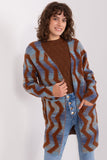 Geometric Pattern Long Sleeve Cardigan for Everyday Wear