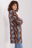 Geometric Pattern Long Sleeve Cardigan for Everyday Wear