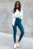 Stylish Nylon-Spandex Blend Leggings for Everyday Wear