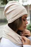 Cozy Velour Hat and Snood Set in Assorted Colors