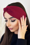 Chic Knotted Cotton Headband for Autumn & Winter Styles