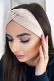 Chic Knit Headband with Decorative Knot - Autumn Essential