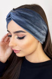 Stylish Velour Headband with Decorative Knot Detail