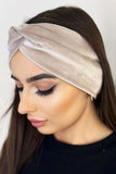 Stylish Velour Headband with Decorative Knot for Fall/Winter