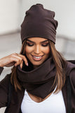 Stylish cap and snood set in various colors, perfect gift!